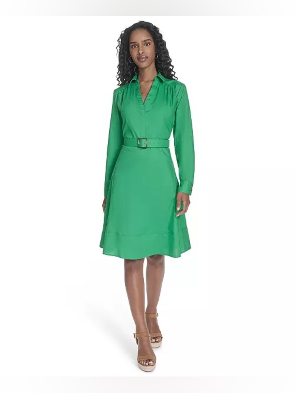 Calvin Klein Long-Sleeve Belted Dress. New. Size: 6. Retail: $159. Asking: $89.